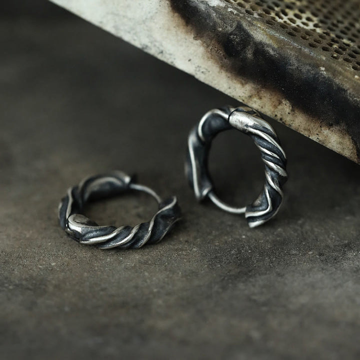 WorldNorse Handcrafted 925 Silver Mobius Eternal Twist Earrings - image 5