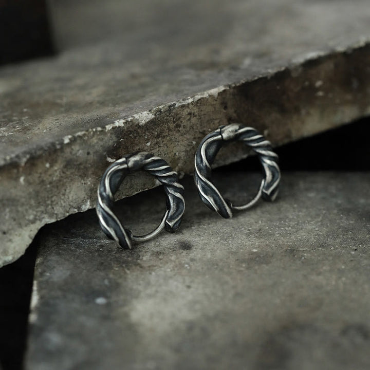 WorldNorse Handcrafted 925 Silver Mobius Eternal Twist Earrings - image 4