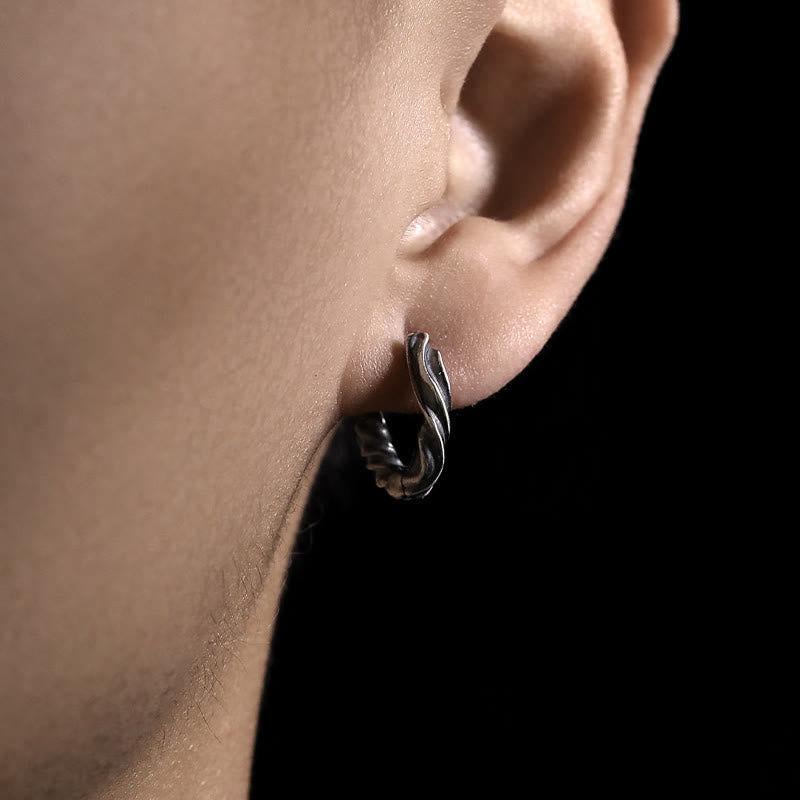 WorldNorse Handcrafted 925 Silver Mobius Eternal Twist Earrings - image 6