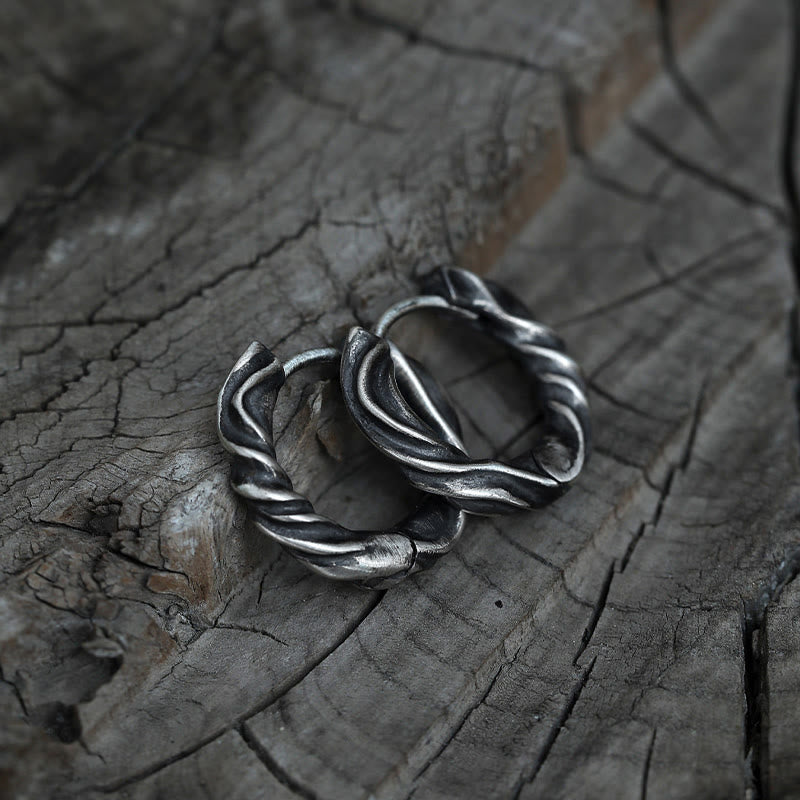 WorldNorse Handcrafted 925 Silver Mobius Eternal Twist Earrings - image 2