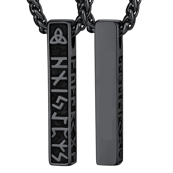 WorldNorse Viking Rune Vertical Bar Amulet Necklace - image 5