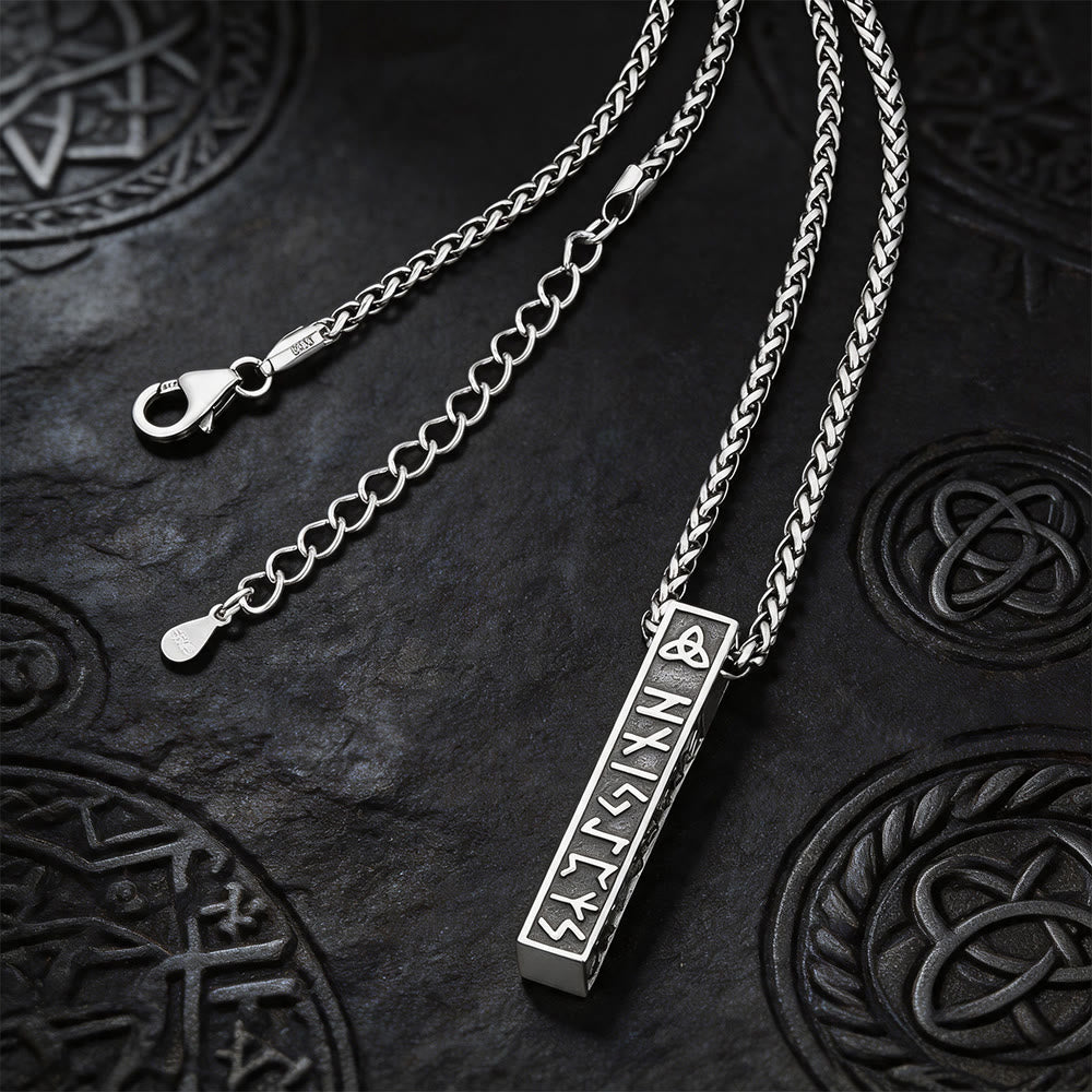WorldNorse Viking Rune Vertical Bar Amulet Necklace - image 9