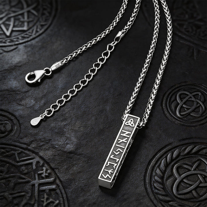 WorldNorse Viking Rune Vertical Bar Amulet Necklace - image 9