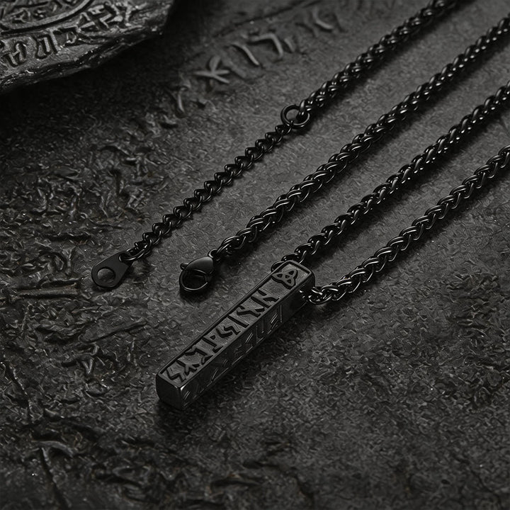 WorldNorse Viking Rune Vertical Bar Amulet Necklace - image 3