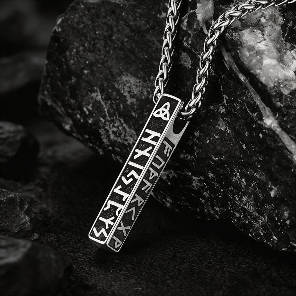 WorldNorse Viking Rune Vertical Bar Amulet Necklace - image 8