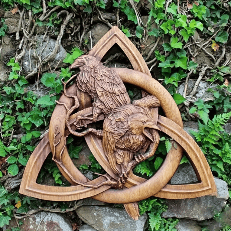 WorldNorse Odin's Ravens Triquetra Decor - Raven - image 0