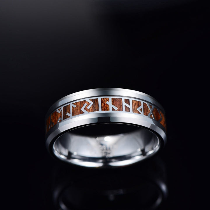 WorldNorse Viking Wood Grain Rune Ring  - image 4