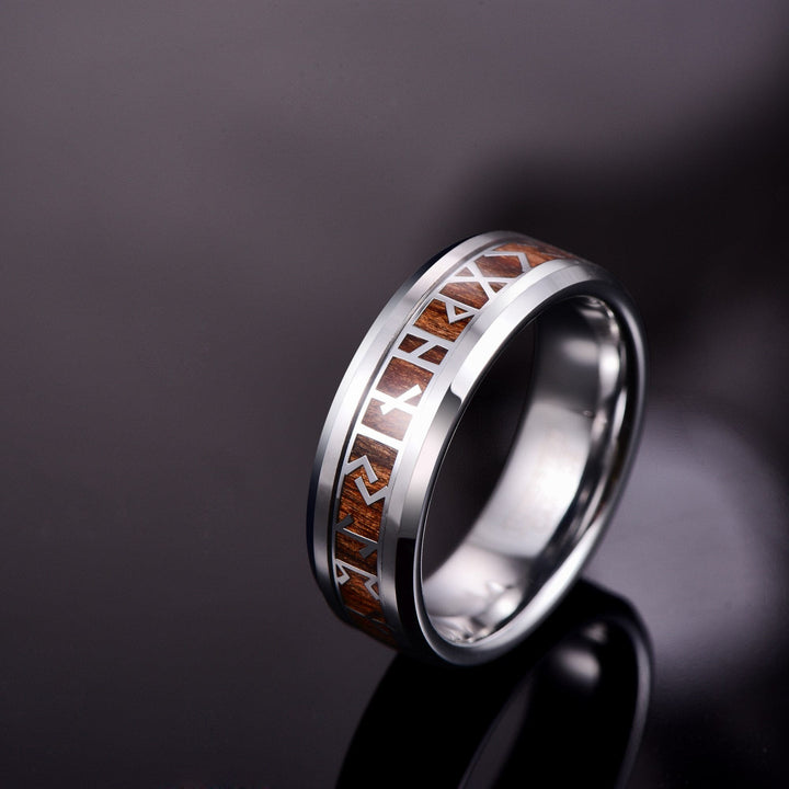 WorldNorse Viking Wood Grain Rune Ring  - image 3