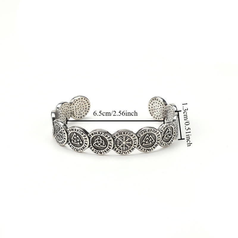 WorldNorse Rune Disc Vegvisir Valknut Bracelet - image 6