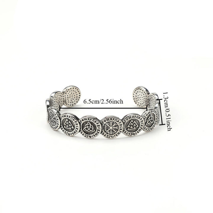 WorldNorse Rune Disc Vegvisir Valknut Bracelet - image 6
