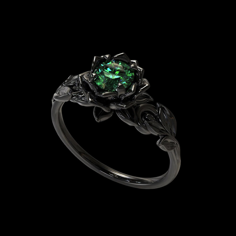 FREE Today: Aurora Flower Knot Ring - Green - US 10 - image 11
