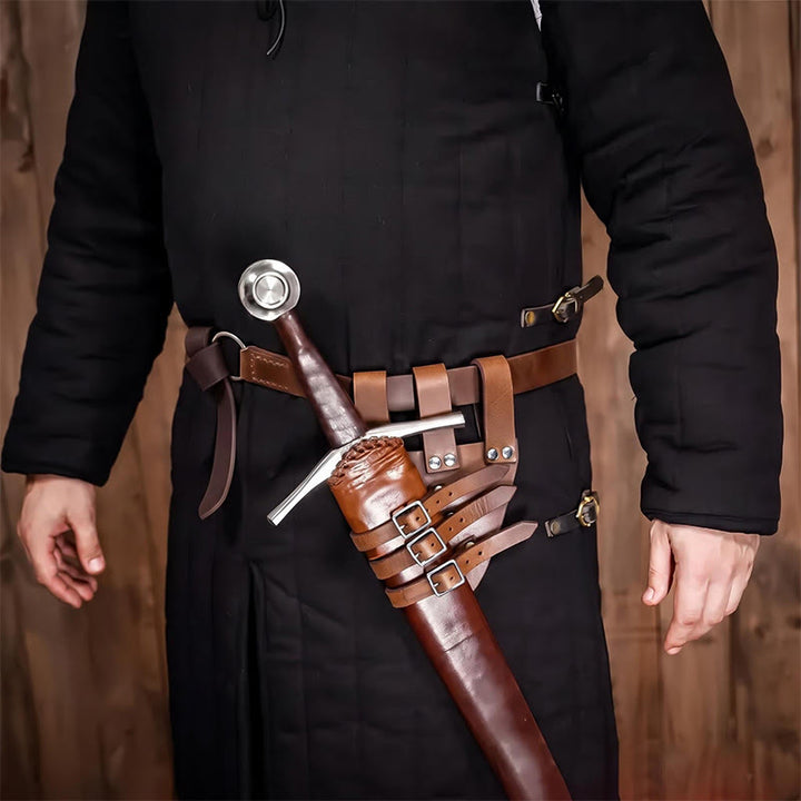 WorldNorse Three-Buckled Angled Sword Belt Sheath - image 5