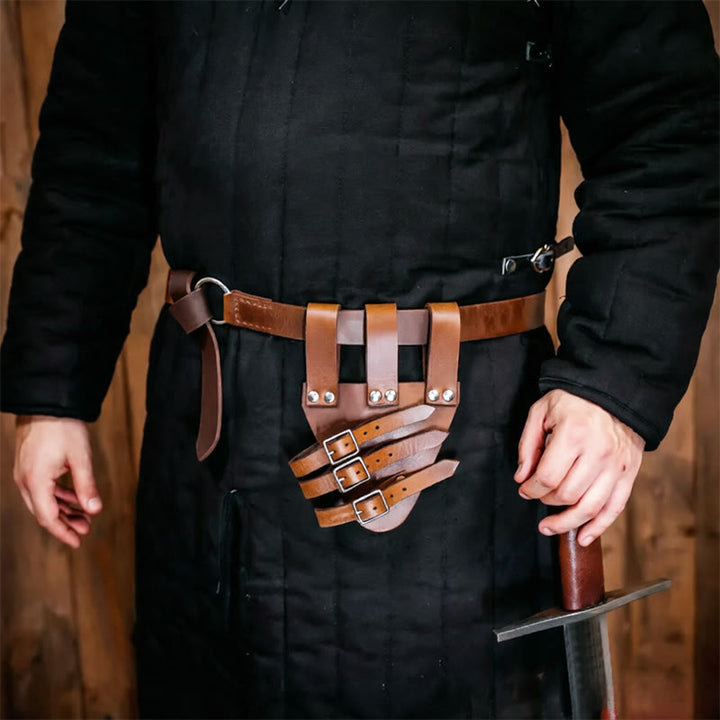 WorldNorse Three-Buckled Angled Sword Belt Sheath - image 4