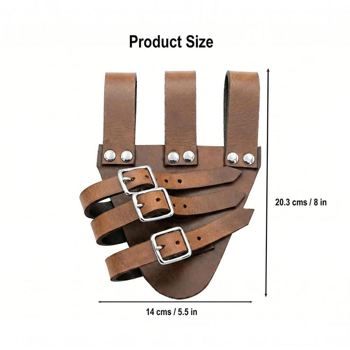WorldNorse Three-Buckled Angled Sword Belt Sheath - image 6