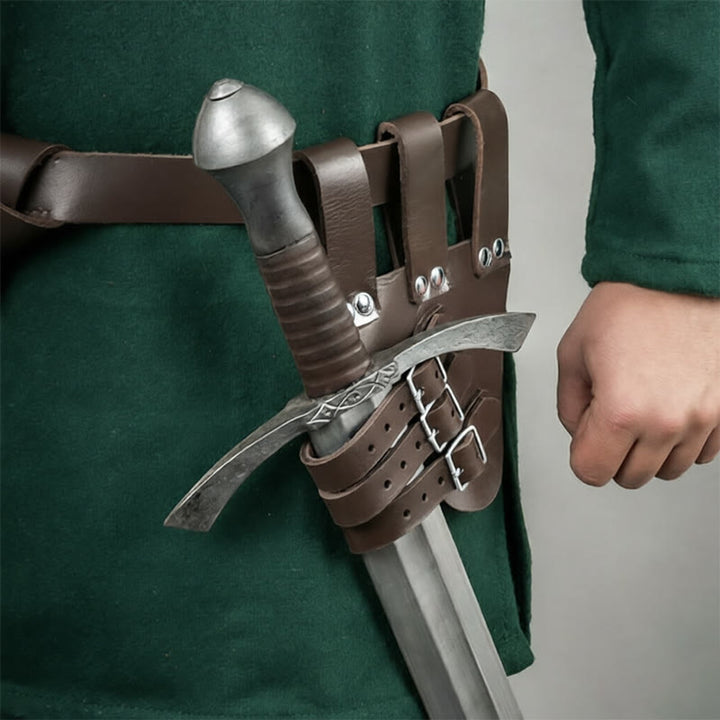 WorldNorse Three-Buckled Angled Sword Belt Sheath - image 12