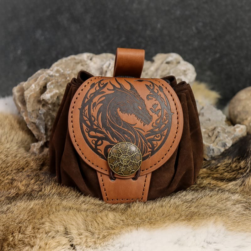 WorldNorse Norse Dragon Yggdrasil Drawstring Pouch Bag - image 4