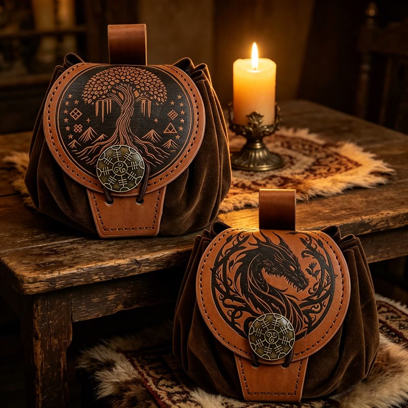 WorldNorse Norse Dragon Yggdrasil Drawstring Pouch Bag - image 13