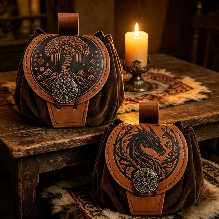 WorldNorse Norse Dragon Yggdrasil Drawstring Pouch Bag - image 13