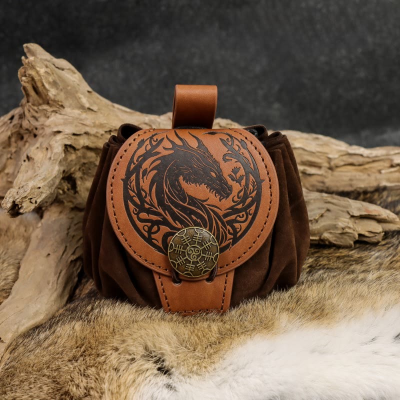 WorldNorse Norse Dragon Yggdrasil Drawstring Pouch Bag - image 3