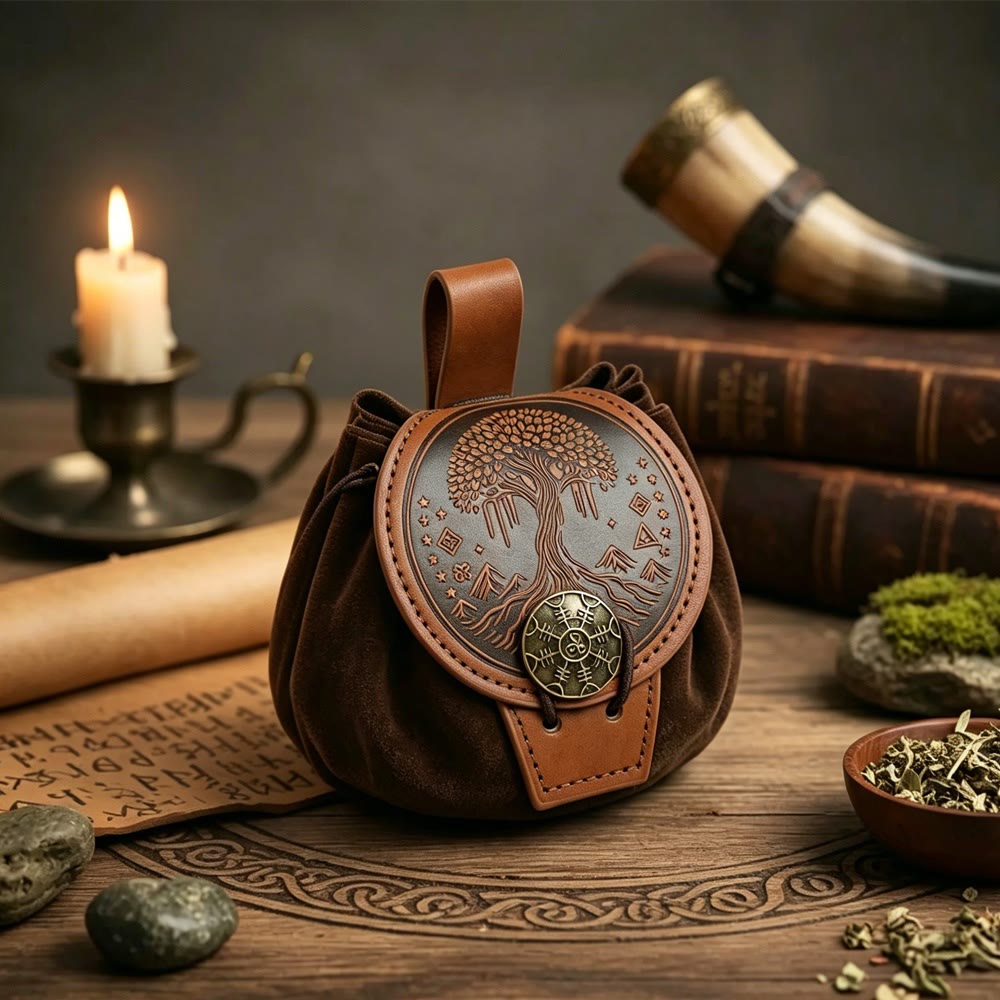 WorldNorse Norse Dragon Yggdrasil Drawstring Pouch Bag - Yggdrasil Bag - image 9