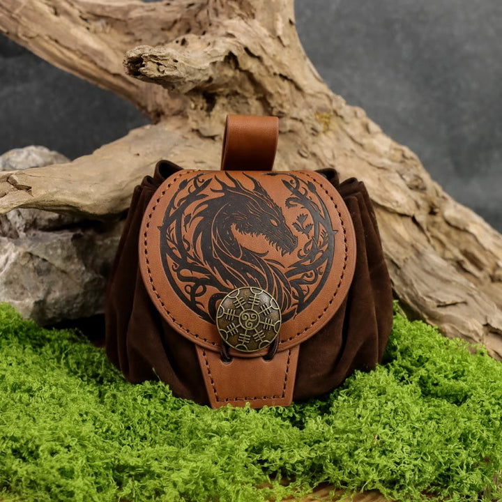 WorldNorse Norse Dragon Yggdrasil Drawstring Pouch Bag - image 5