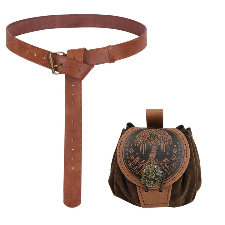 WorldNorse Norse Dragon Yggdrasil Drawstring Pouch Bag - Yggdrasil Bag+Belt - image 12