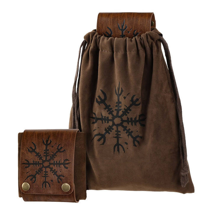 WorldNorse Helm of Awe Drawstring Waist Pouch Bag - image 1