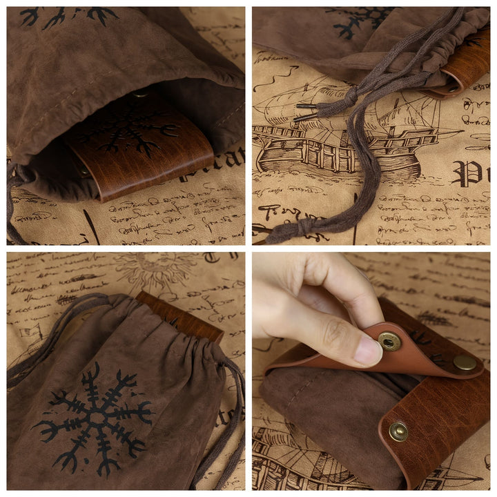 WorldNorse Helm of Awe Drawstring Waist Pouch Bag - image 4