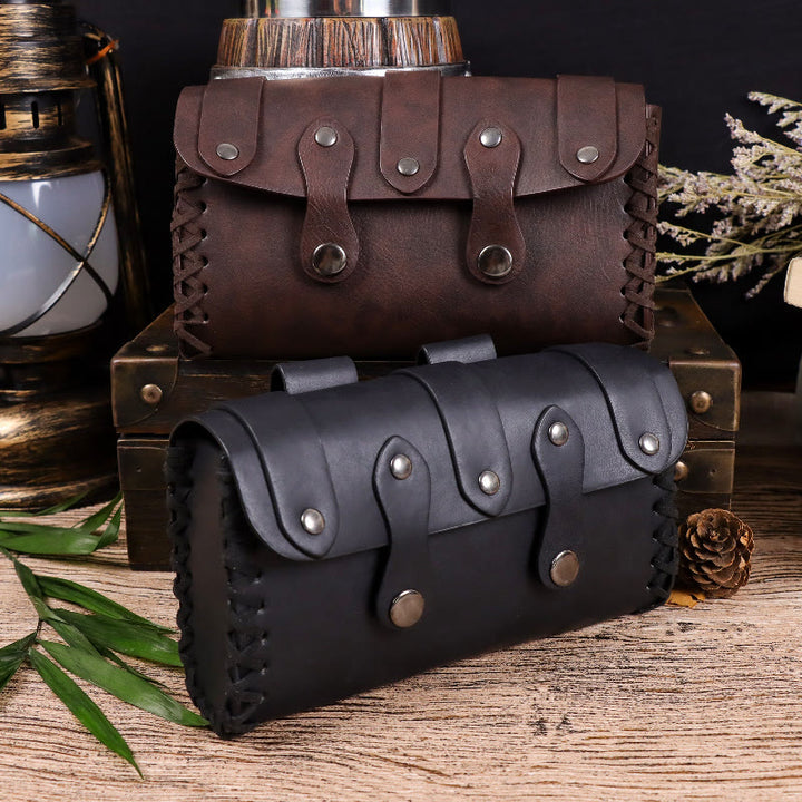 WorldNorse Medieval Vintage Rivet Belt Pouch Bag - image 9