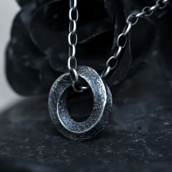 WorldNorse Handcrafted 999 Silver Mobius Strip Necklace - image 6