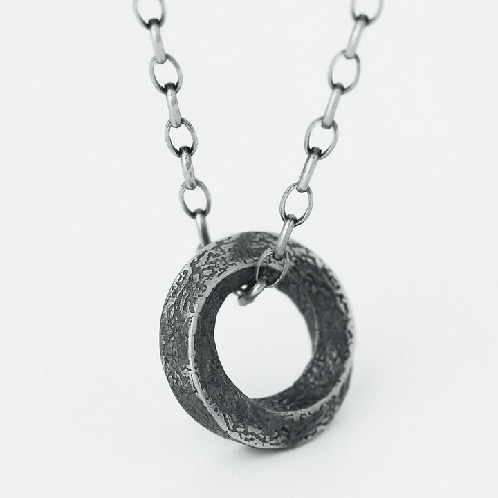 WorldNorse Handcrafted 999 Silver Mobius Strip Necklace - 55cm Silver Chain - image 3