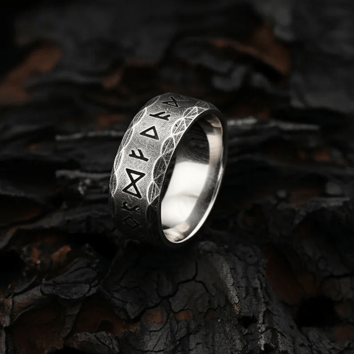 WorldNorse Hammered Futhark Rune Viking Amulet Ring - image 3