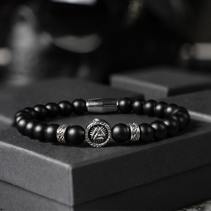 WorldNorse Odin Valknut Warrior Bracelet - Valknut#Silver - 21CM - YES PLEASE - image 1
