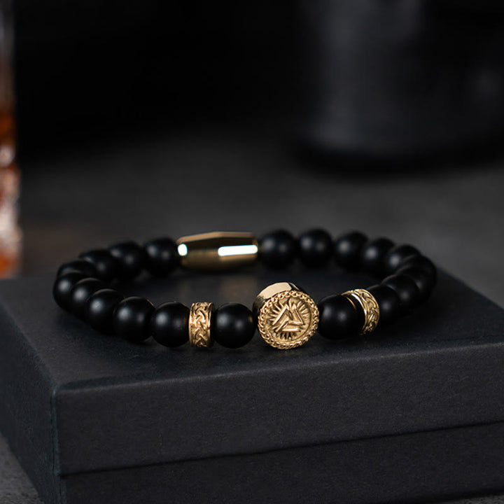 WorldNorse Odin Valknut Warrior Bracelet - Valknut#Gold - 21CM - YES PLEASE - image 2