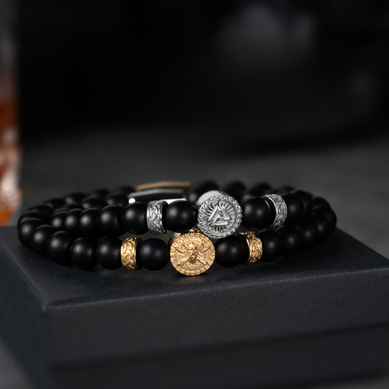 WorldNorse Odin Valknut Warrior Bracelet - image 0