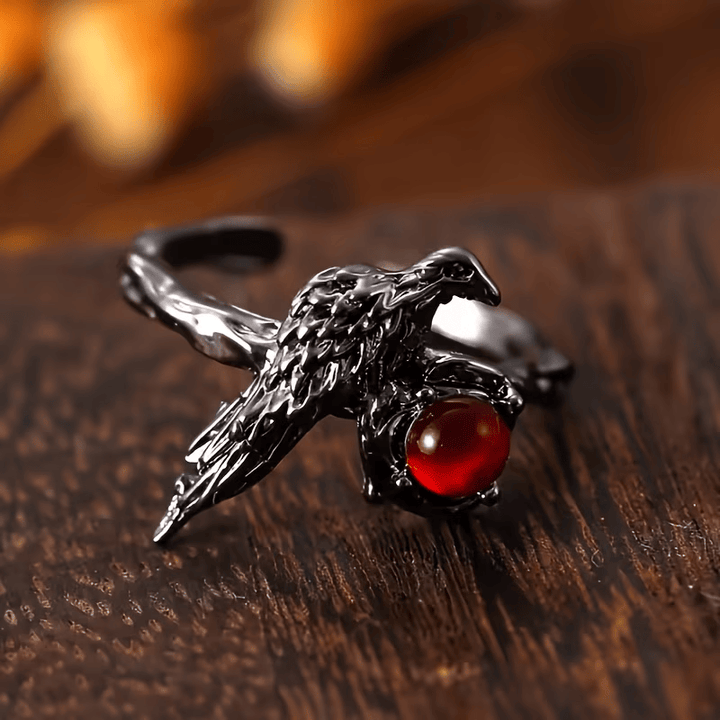 FREE Today: Dark Raven Ruby Gothic Ring - image 3