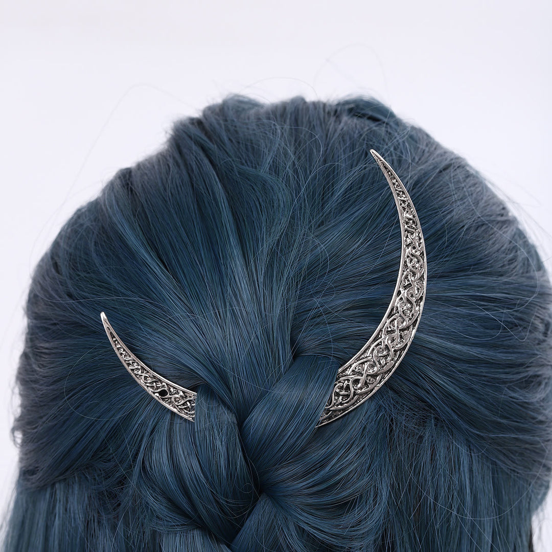 WorldNorse Celtic Knot Crescent Hairpin - image 8