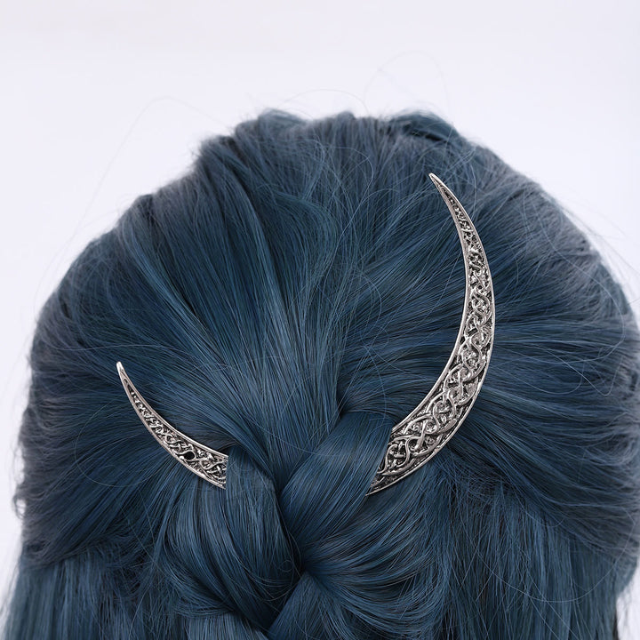 WorldNorse Celtic Knot Crescent Hairpin - image 8