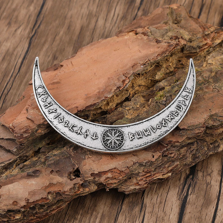 WorldNorse Helm of Awe Rune Crescent Hairpin - Helm of Awe - image 0