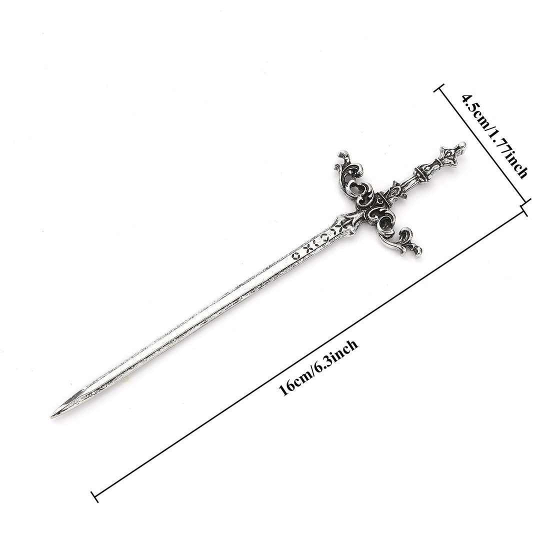 WorldNorse Floral Carved Sword Hairpin - image 3