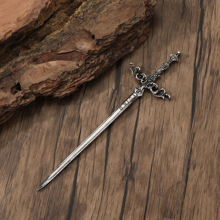 WorldNorse Floral Carved Sword Hairpin - image 2