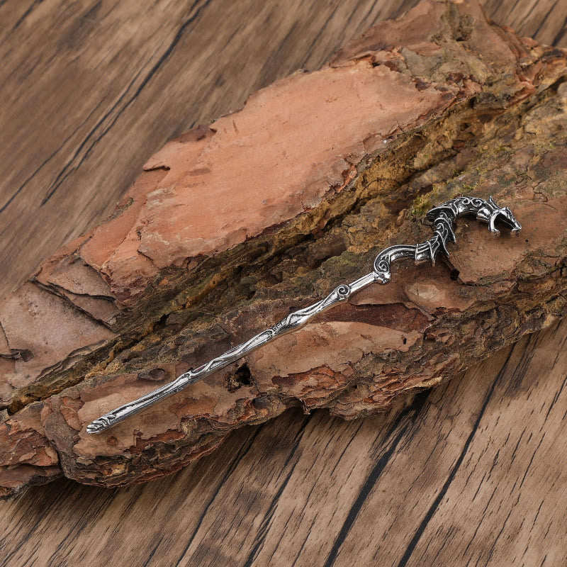 WorldNorse Serpentine Norse Staff Hairpin - image 2