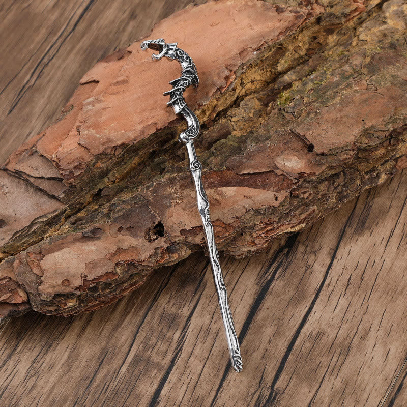 WorldNorse Serpentine Norse Staff Hairpin - image 1