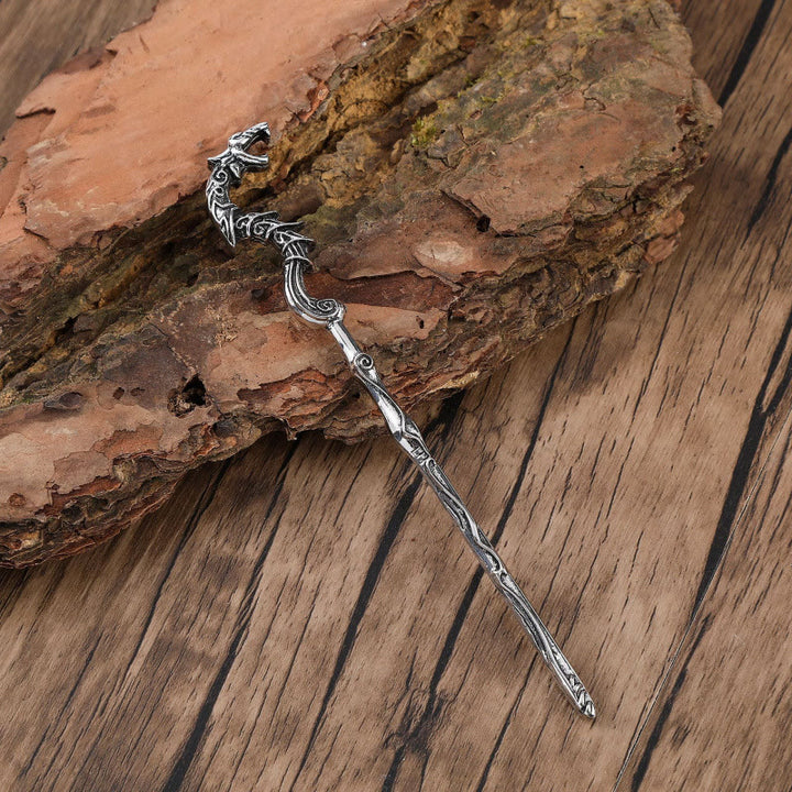 WorldNorse Serpentine Norse Staff Hairpin - Jormungandr - image 0