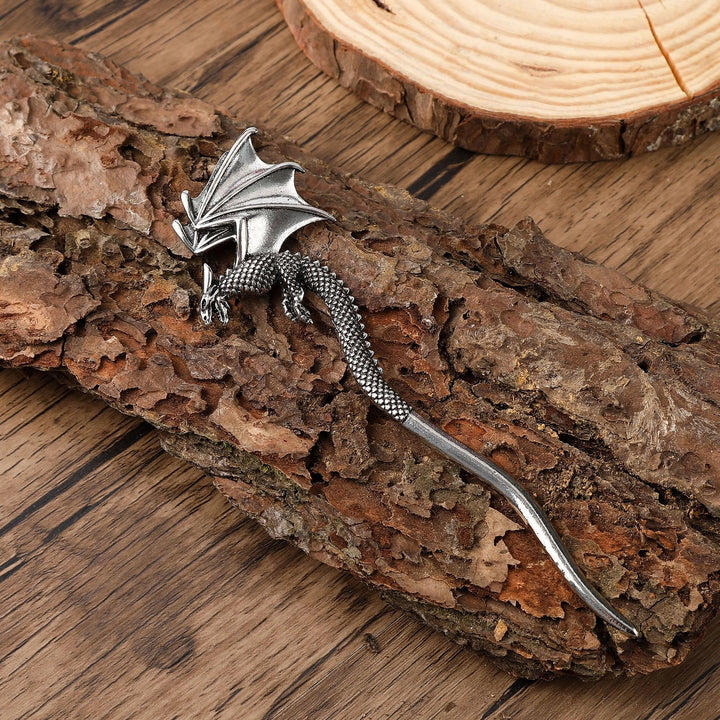 WorldNorse Viking Winged Dragon Hairpin - image 2