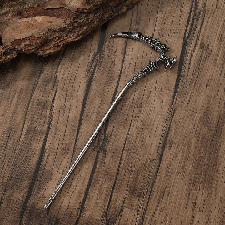 WorldNorse Gothic Skeletal Scythe Hairpin - image 2