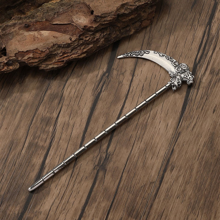 WorldNorse Gothic Skeletal Scythe Hairpin - image 6