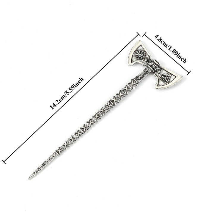 WorldNorse Valknut Viking Axe Hairpin - image 3