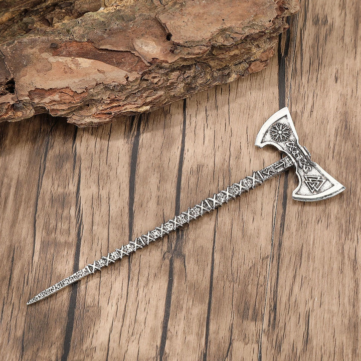 WorldNorse Valknut Viking Axe Hairpin - image 2