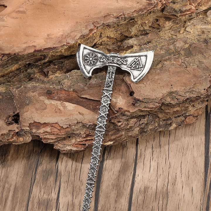 WorldNorse Valknut Viking Axe Hairpin - image 1